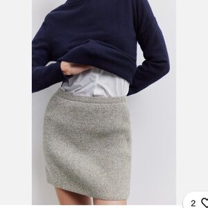 Zara wool mini skirt NWT